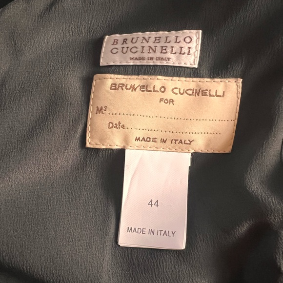 NWT Brunello Cucinelli Real Mink Reversible shearling Vest Monili Italy Size 44 - Picture 5 of 15